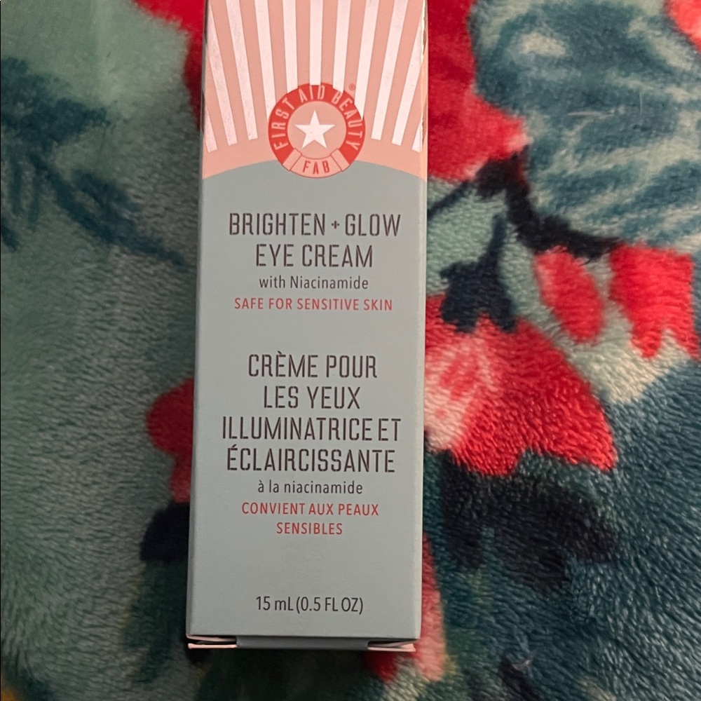 First Aid Beauty Brighten + Glow Eye Cream - Coral and White